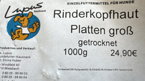 Rinderkopfhaut für Mischling Nielsson, 01/2025, Endgröße ca. 70 cm, 24558 Henstedt Ulzburg