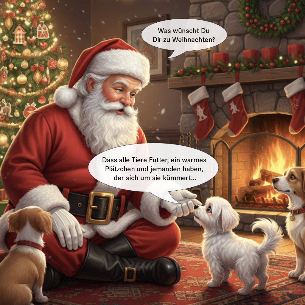 Frohe Weihnachten wünsche SALVA Hundehilfe e.V.